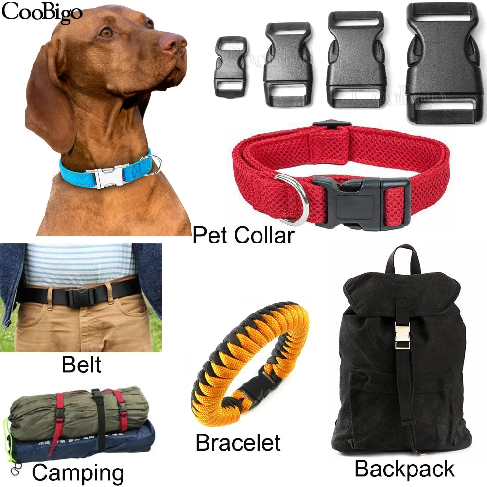 Oneside Curved Paracord Buckles — 10–25mm Plastic Clips