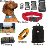 Oneside Curved Paracord Buckles — 10–25mm Plastic Clips