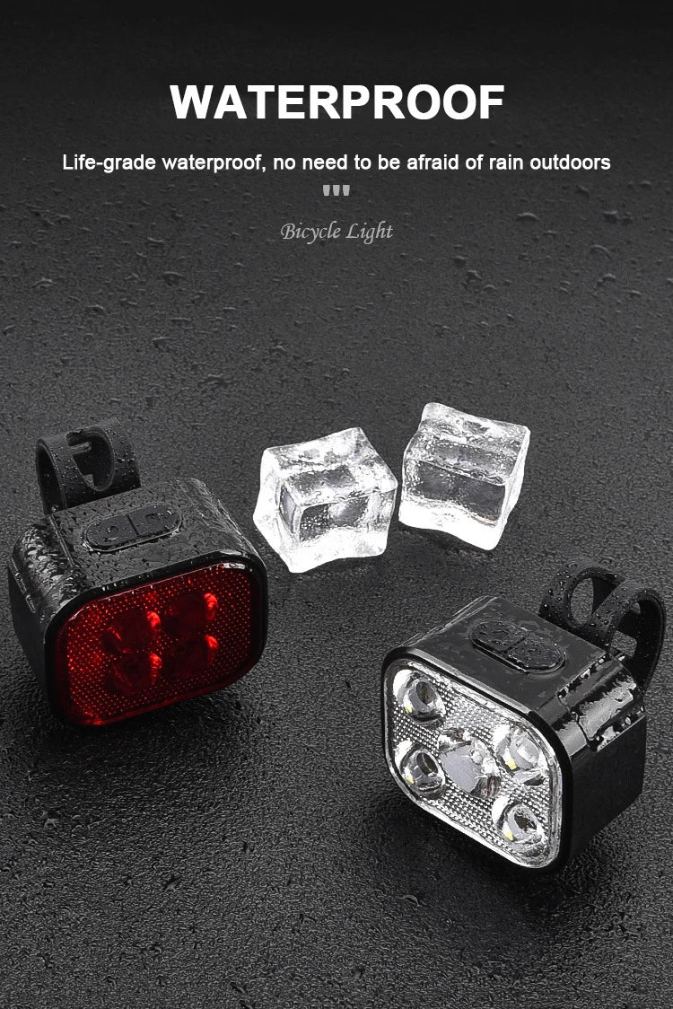 Oneside USB Bike Light Set — Front & Rear LED Taillight