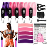 Oneside Workout Bar with Resistance Bands — Yoga & Pilates Set