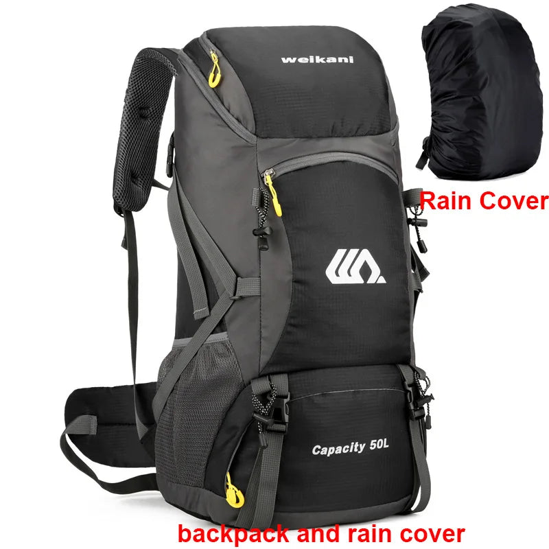Oneside 50L Hiking Backpack — Waterproof Travel Rucksack