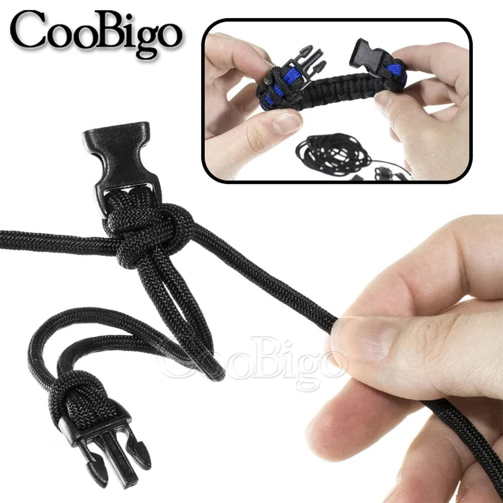 Oneside Curved Paracord Buckles — 10–25mm Plastic Clips