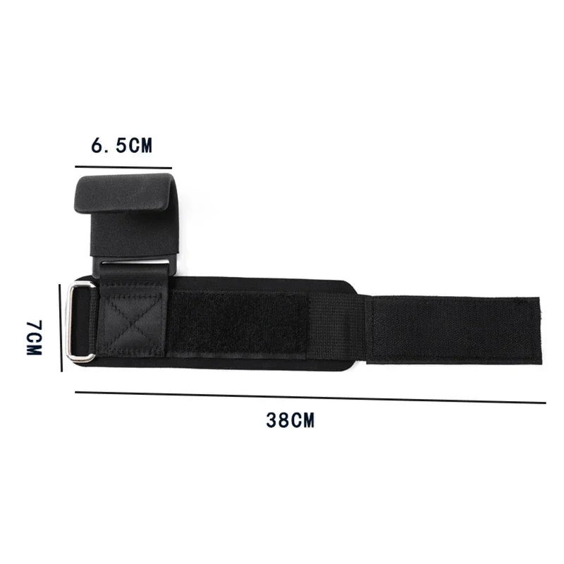Oneside Lifting Hook Grips with Wrist Wraps
