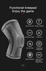 Oneside Compression Knee Sleeve with Silicone Support — Pain Relief