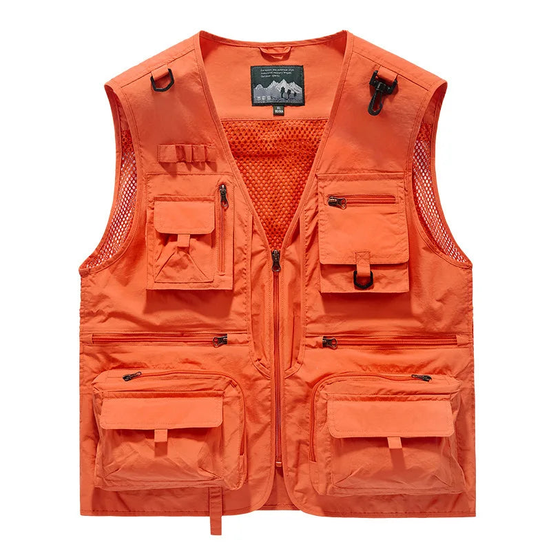 Oneside Men's Multi-Pocket Outdoor Vest — Hiking & Fishing
