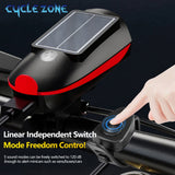 Oneside Solar Bike Light & Bell — LED Headlamp with Horn
