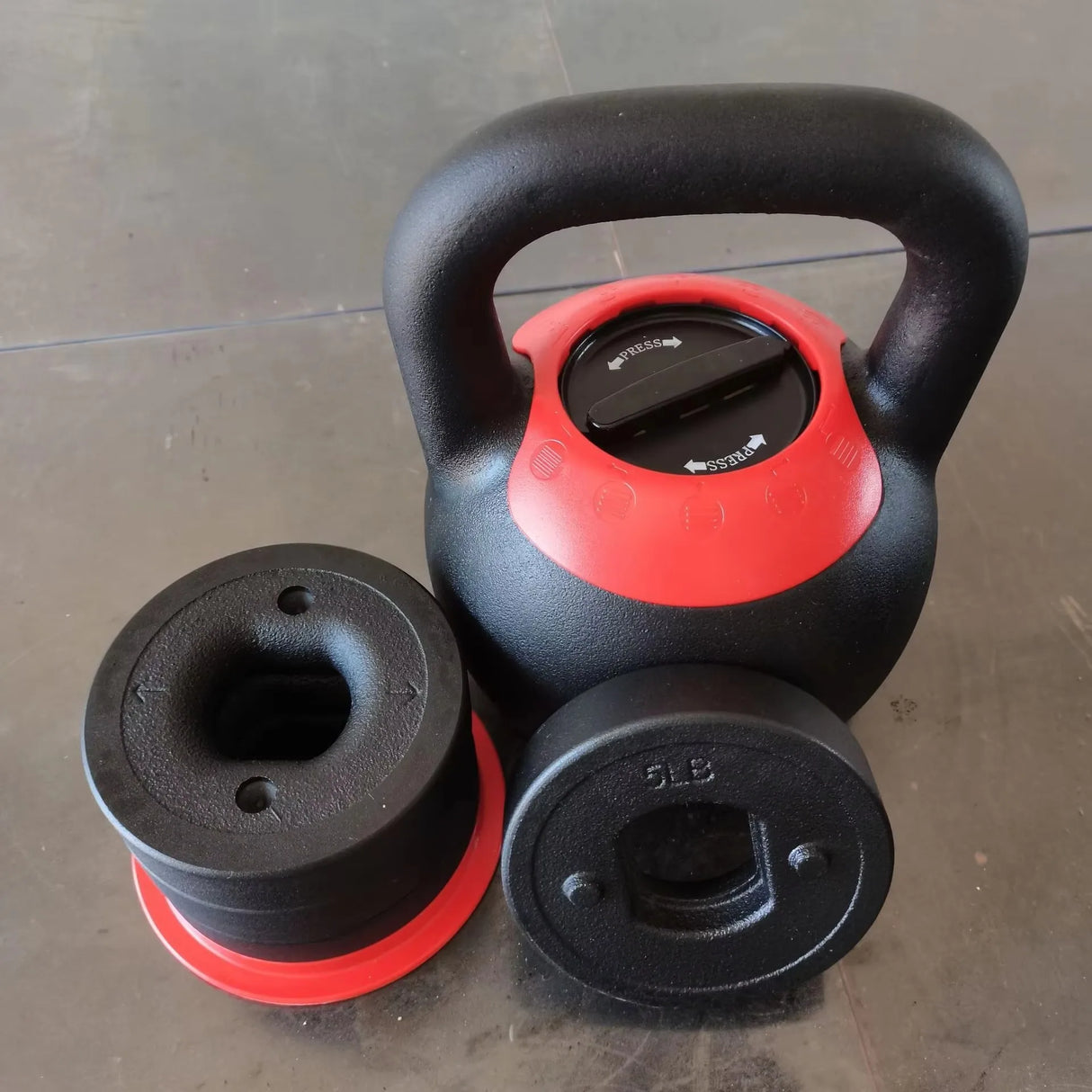 Oneside Adjustable Kettlebell — 5-in-1 Cast Iron Set
