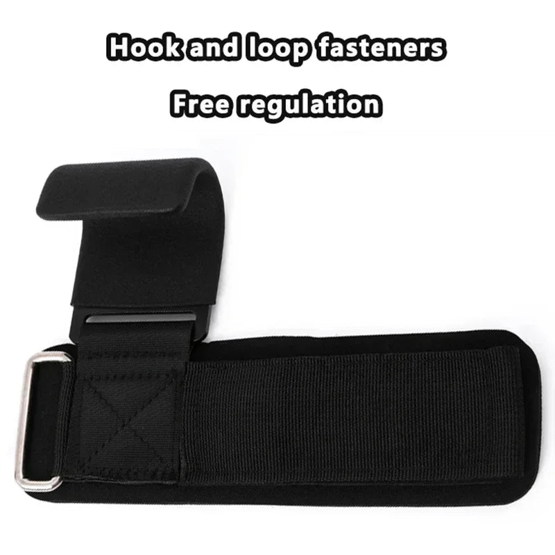 Oneside Lifting Hook Grips with Wrist Wraps