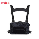 Oneside Camo Fishing Vest Bag — Multi-Pocket Chest Pack