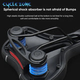 Oneside Hollow Bike Saddle — Breathable Shockproof PU Seat