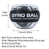 Oneside Self-Starting Gyro Ball — Wrist & Forearm Strength Trainer with LED