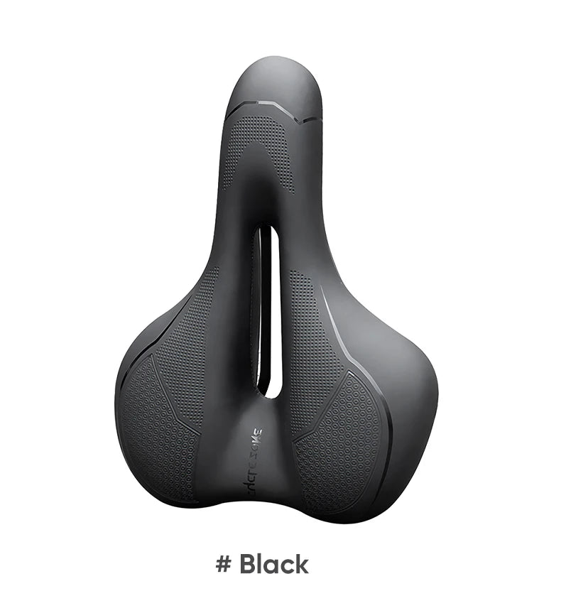 Oneside Hollow Bike Saddle — Breathable Shockproof PU Seat