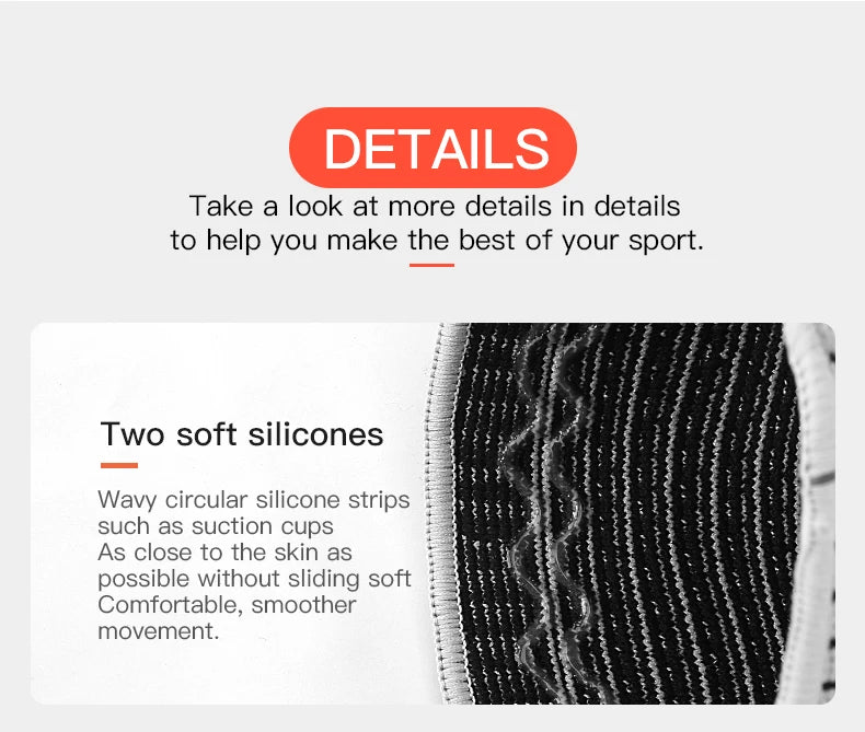 Oneside Compression Knee Sleeve with Silicone Support — Pain Relief