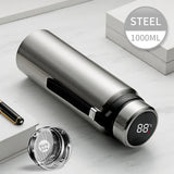 Stainless Steel Thermal Water Bottle – LED Temperature Display Thermos | Vacuum Insulated Tumbler for Hot & Cold Drinks