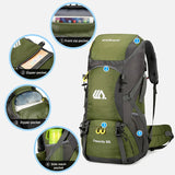 Oneside 50L Hiking Backpack — Waterproof Travel Rucksack