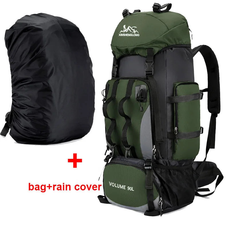 Oneside 90L Hiking & Camping Backpack — Waterproof Rucksack