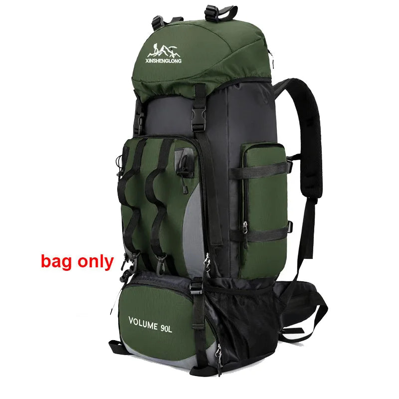 Oneside 90L Hiking & Camping Backpack — Waterproof Rucksack