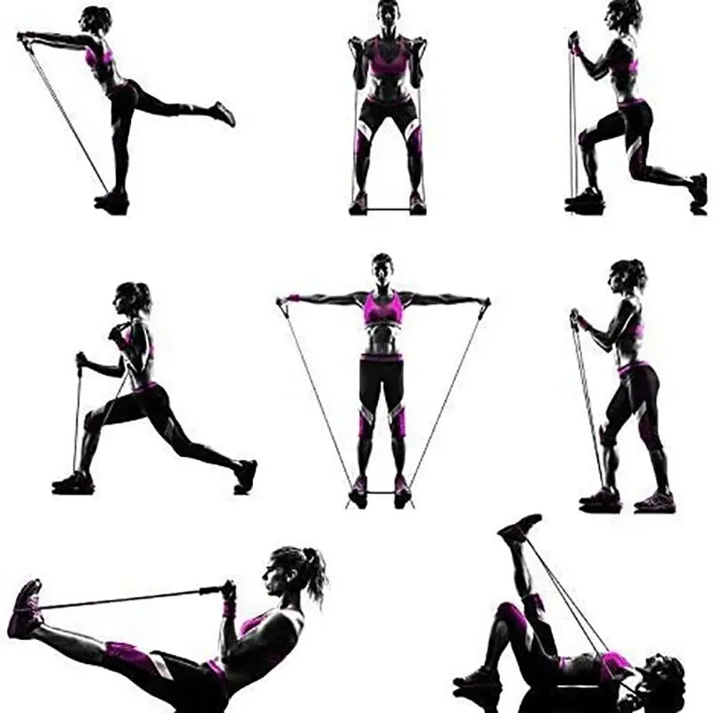 Oneside Resistance Bands With Handles — 5-Band Full Body Strength Training Set