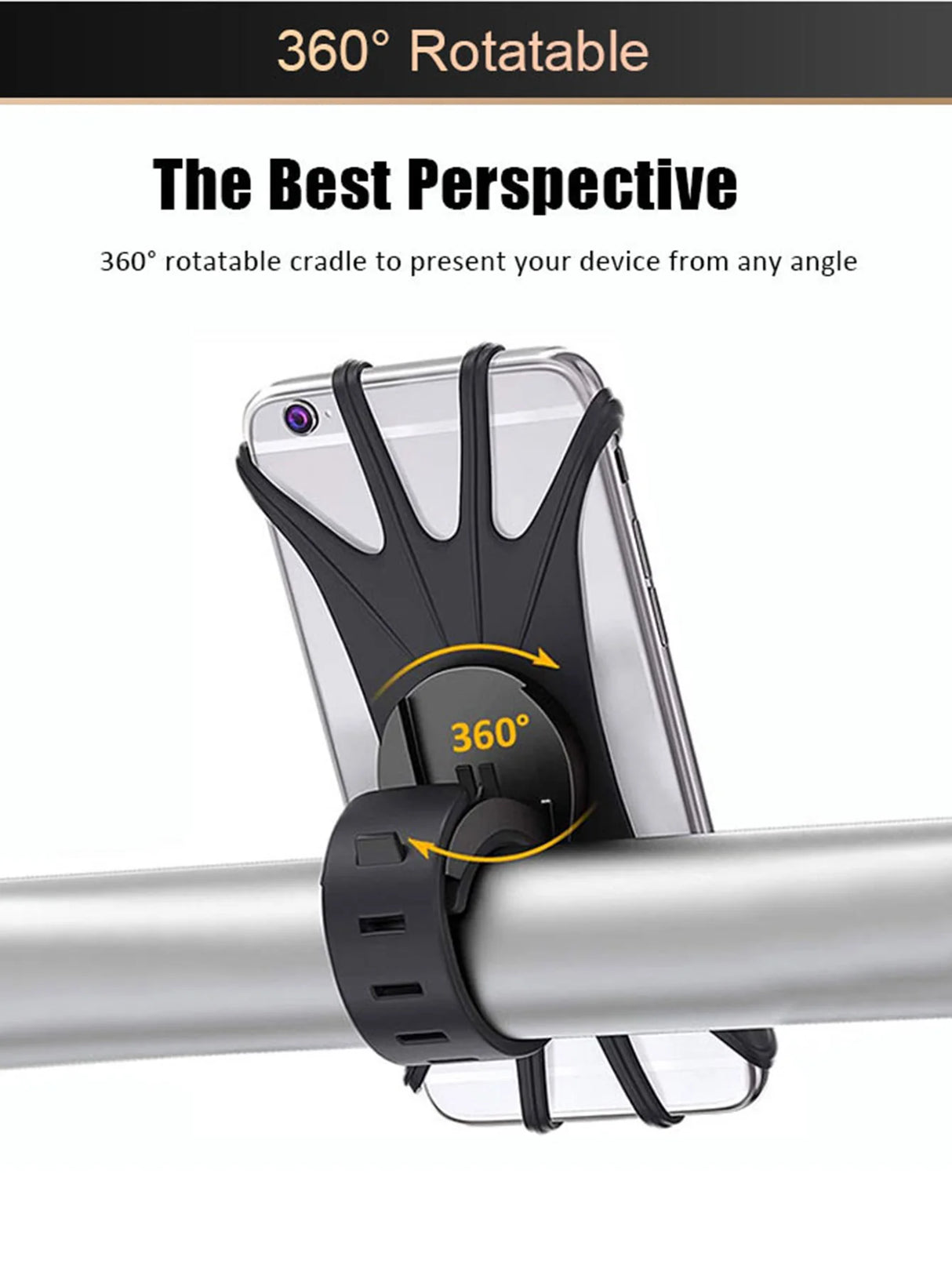 Oneside Silicone Bike Phone Mount — 360° Universal Holder
