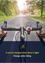 Oneside Solar Bike Light & Bell — LED Headlamp with Horn