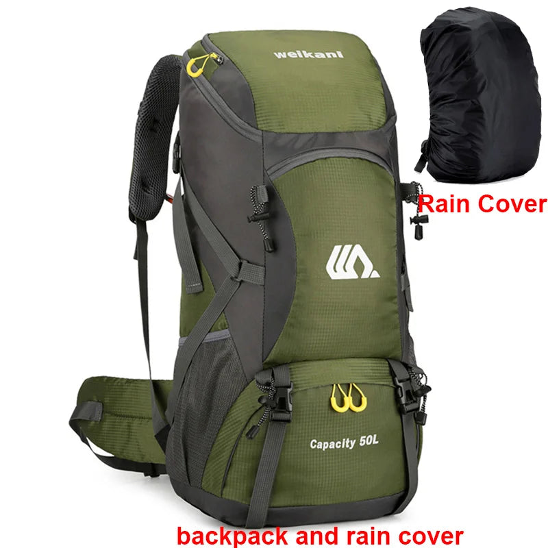 Oneside 50L Hiking Backpack — Waterproof Travel Rucksack