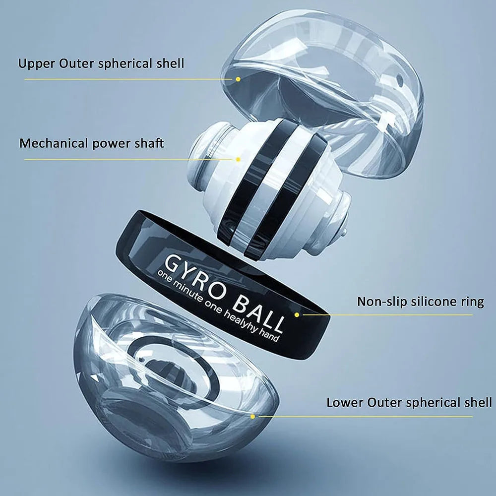 Oneside Self-Starting Gyro Ball — Wrist & Forearm Strength Trainer with LED