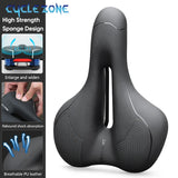Oneside Hollow Bike Saddle — Breathable Shockproof PU Seat