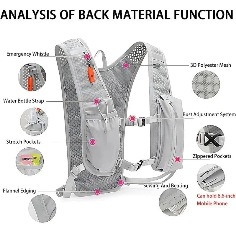 Oneside 5L Hydration Vest — 1.5L Bladder for Trail Running