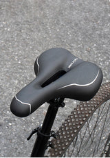 Oneside Hollow Bike Saddle — Breathable Shockproof PU Seat