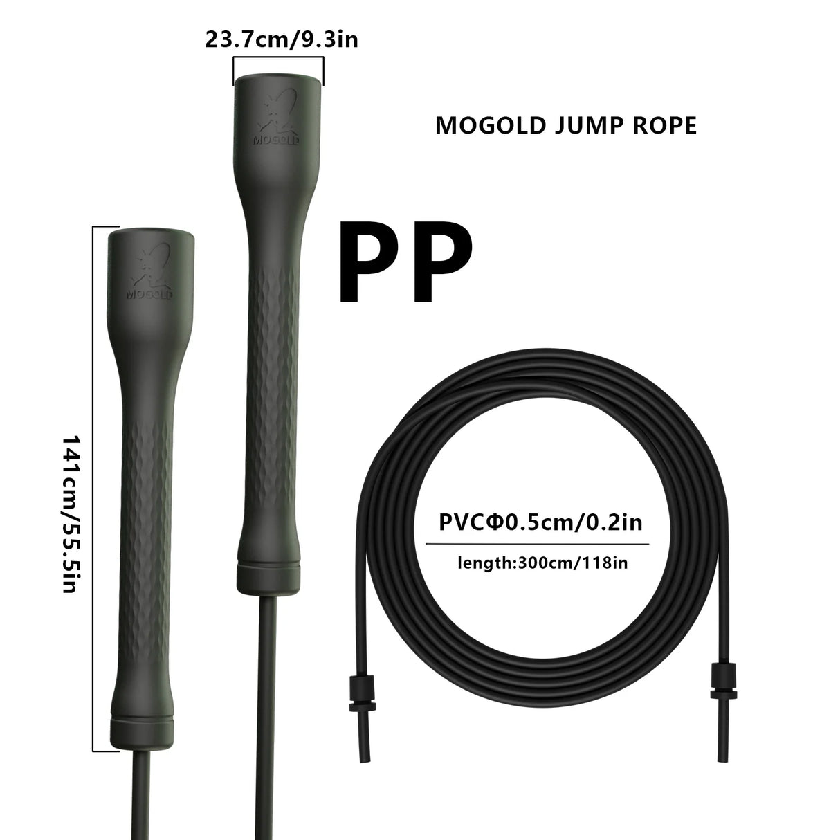 Oneside Adjustable PVC Speed Rope — CrossFit & Cardio Trainer