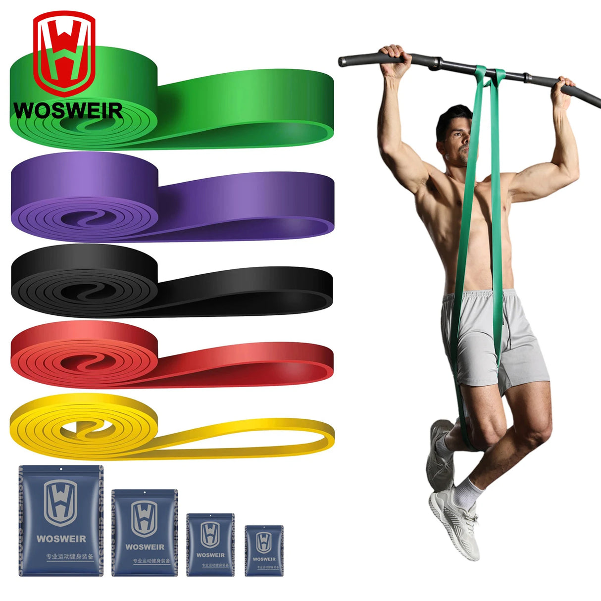 Oneside Heavy-Duty Resistance Bands — Pull-Up & CrossFit Set