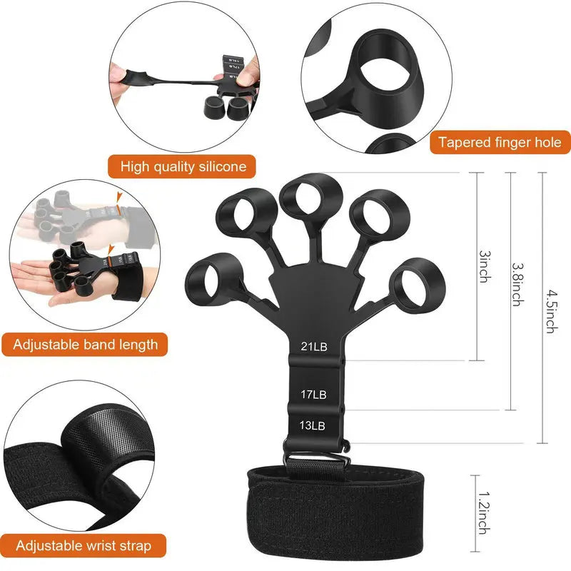 Oneside Silicone Hand & Finger Strengthener — Gripster Trainer