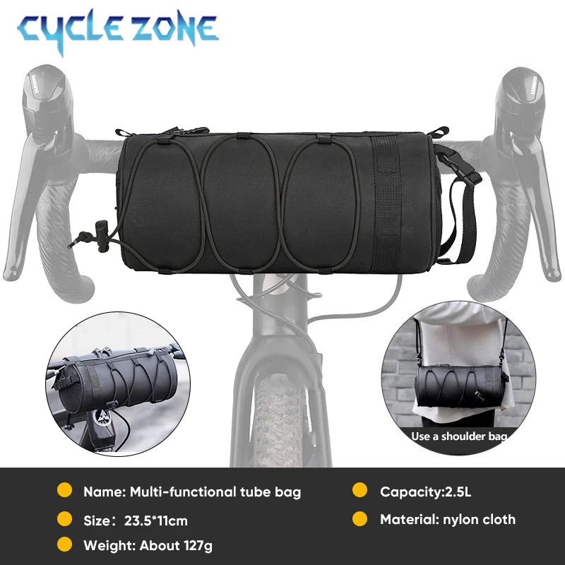 Oneside 2.5L Bike Handlebar Bag — Large Top Tube Storage