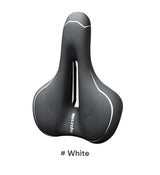 Oneside Hollow Bike Saddle — Breathable Shockproof PU Seat