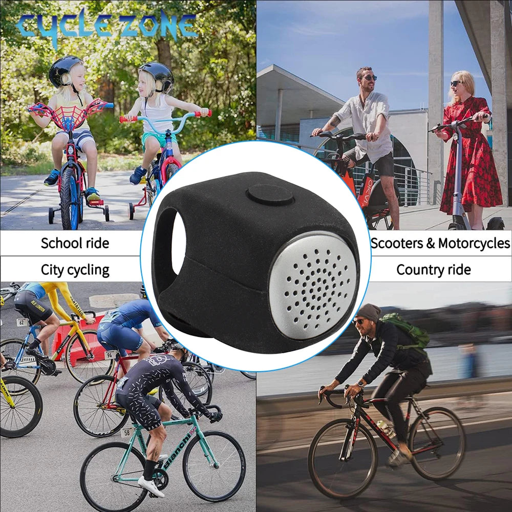Oneside Electric Bike Bell — 3 Sound Modes, Loud Horn