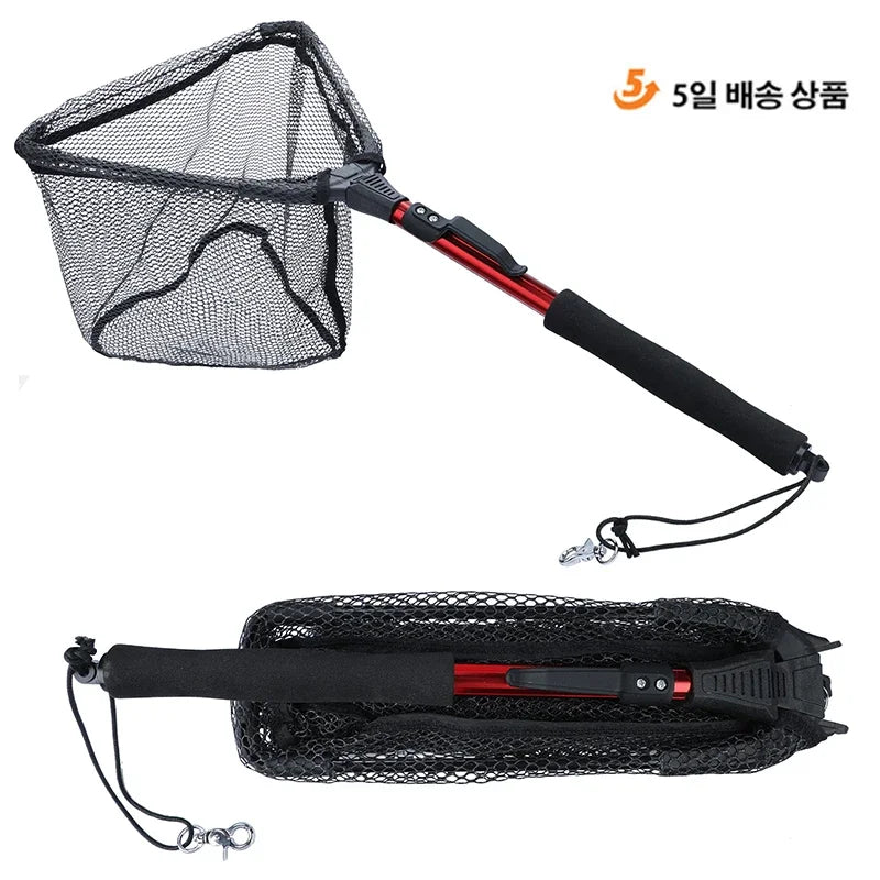 Oneside Telescopic Landing Net — 65–112cm Foldable Brail Net
