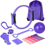 Oneside Pilates Ball & Resistance Band Set — 13 Piece Kit