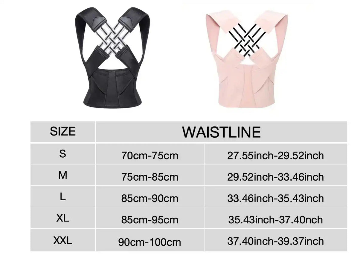 Oneside Full Back Posture Corrector — Shoulder Straightener & Spine Support Brace