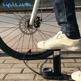 Oneside Mini Bike Pump — Portable Foot Pump with Gauge