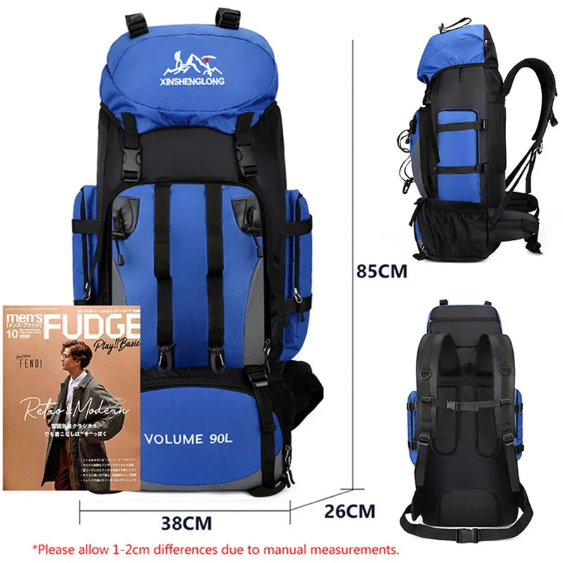Oneside 90L Hiking & Camping Backpack — Waterproof Rucksack