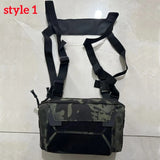Oneside Camo Fishing Vest Bag — Multi-Pocket Chest Pack