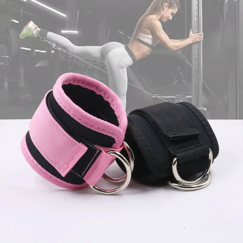 Oneside Ankle Straps for Cable Machines — Adjustable Pair