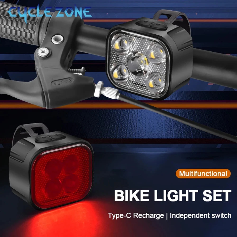 Oneside USB Bike Light Set — Front & Rear LED Taillight