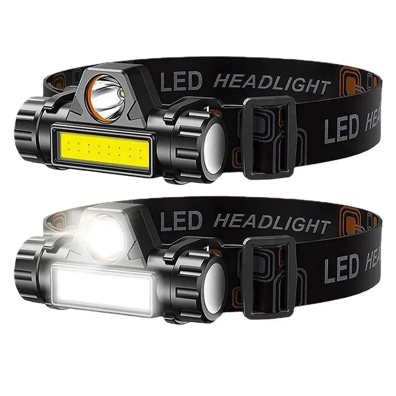 Oneside USB Rechargeable COB LED Headlamp — Ultra-Bright