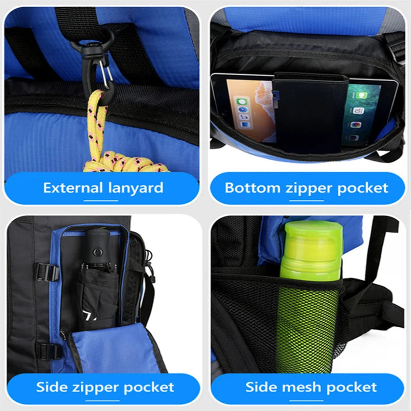 Oneside 90L Hiking & Camping Backpack — Waterproof Rucksack