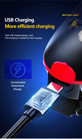 Oneside Solar Bike Light & Bell — LED Headlamp with Horn