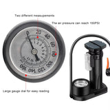 Oneside Mini Bike Pump — Portable Foot Pump with Gauge