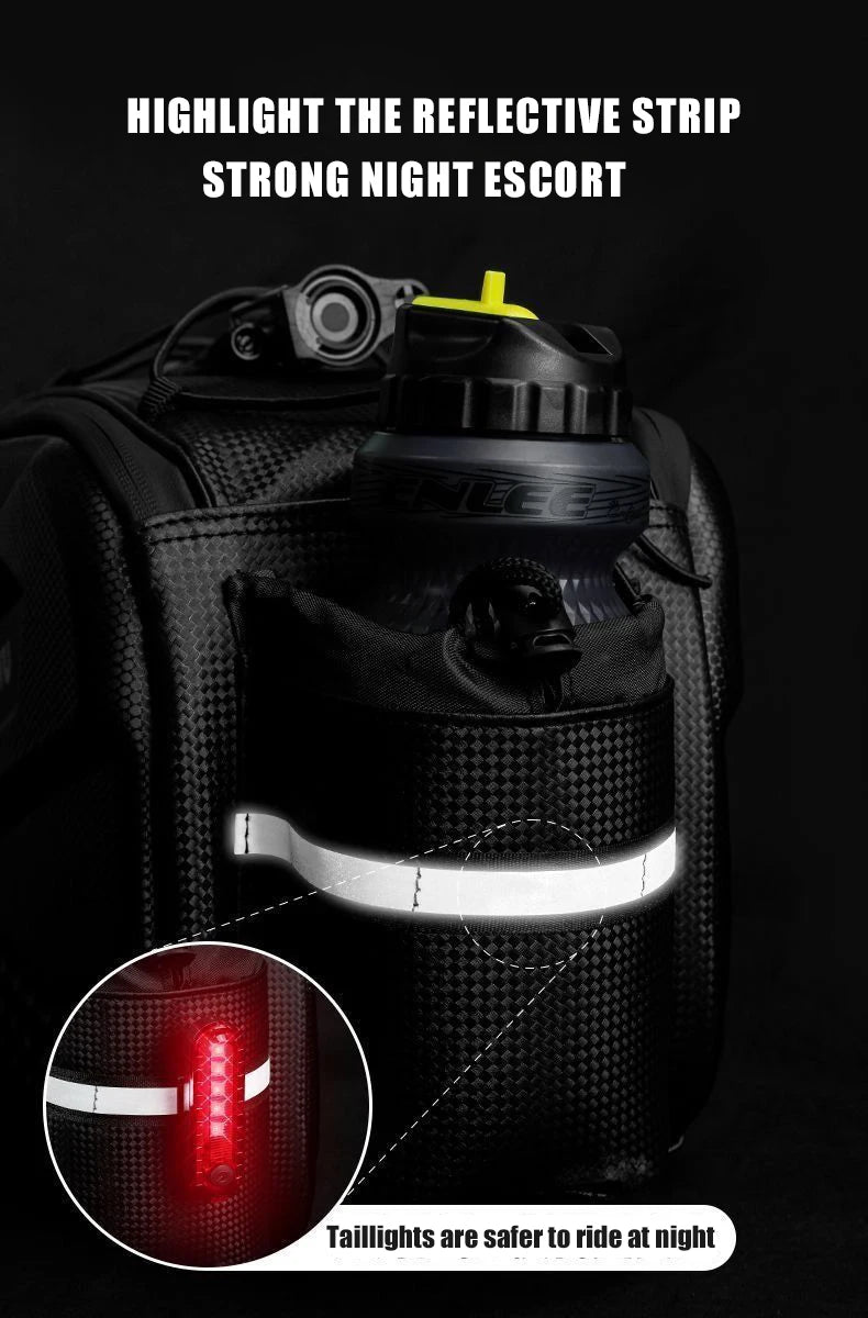 Oneside 10L Bike Rear Seat Bag — Waterproof Rack Saddlebag
