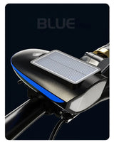 Oneside Solar Bike Light & Bell — LED Headlamp with Horn