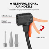 Oneside Mini Bike Pump — Portable Foot Pump with Gauge